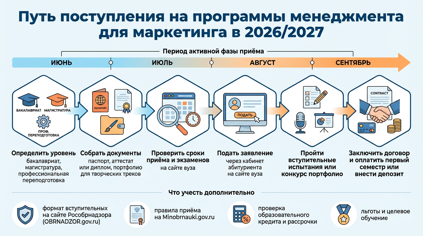 Путь поступления на менеджмент